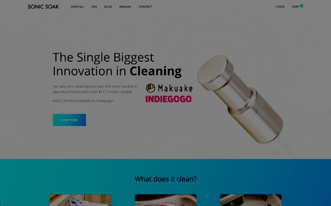 Our client - Sonicsoak